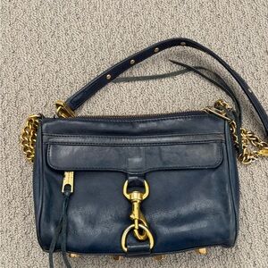 Rebecca Minkoff Mini Mac Crossbody Bag with Gold Chain